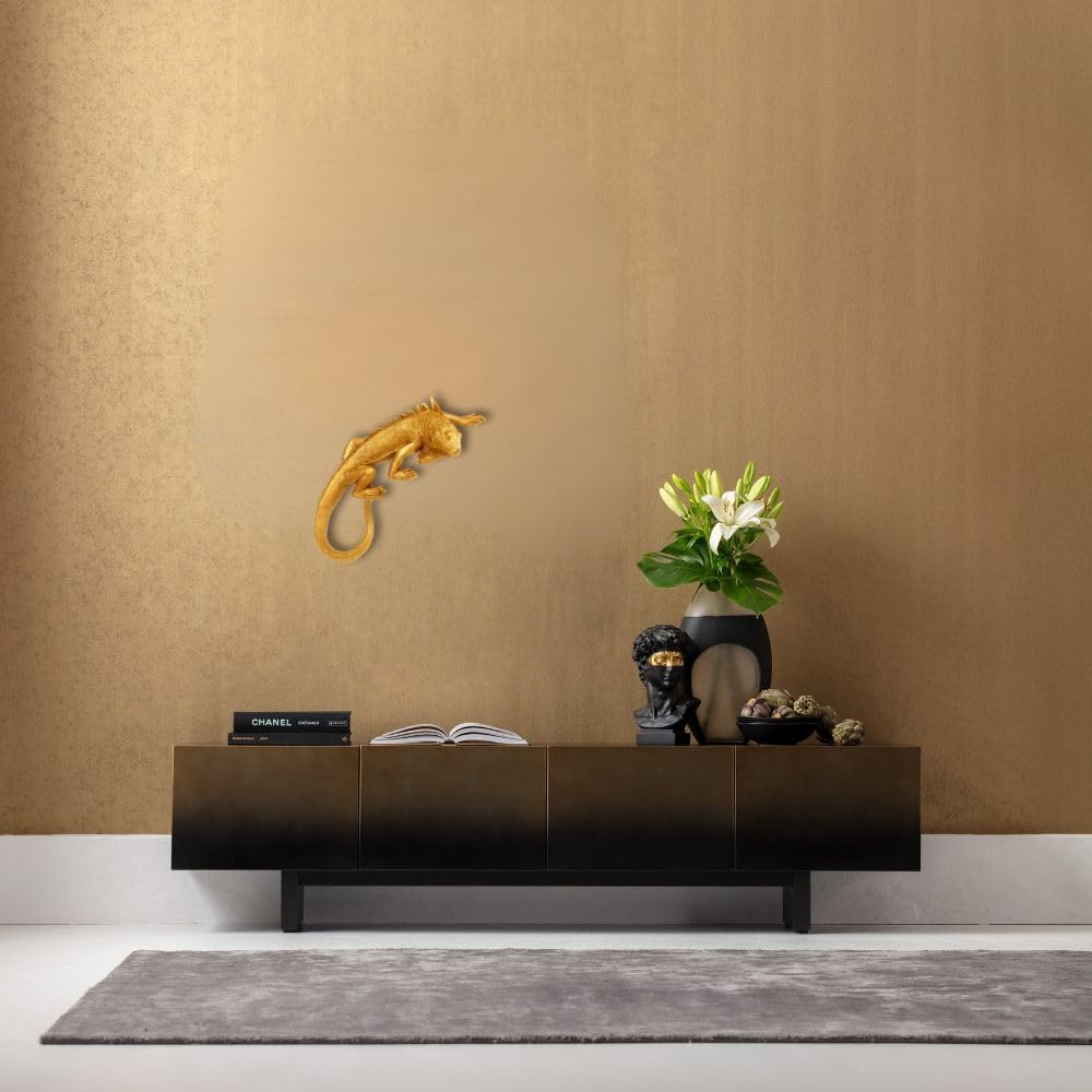 kare-design-wandobjekt-lizard-gold-40x17x9-cm image 2