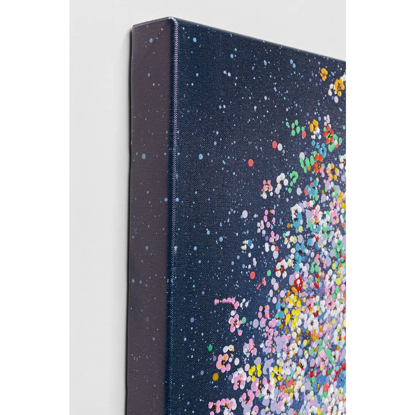 kare-design-flying-elephant-at-night-leinwandbild-mit-rahmen-blau-160x120x3-5-cm image 6