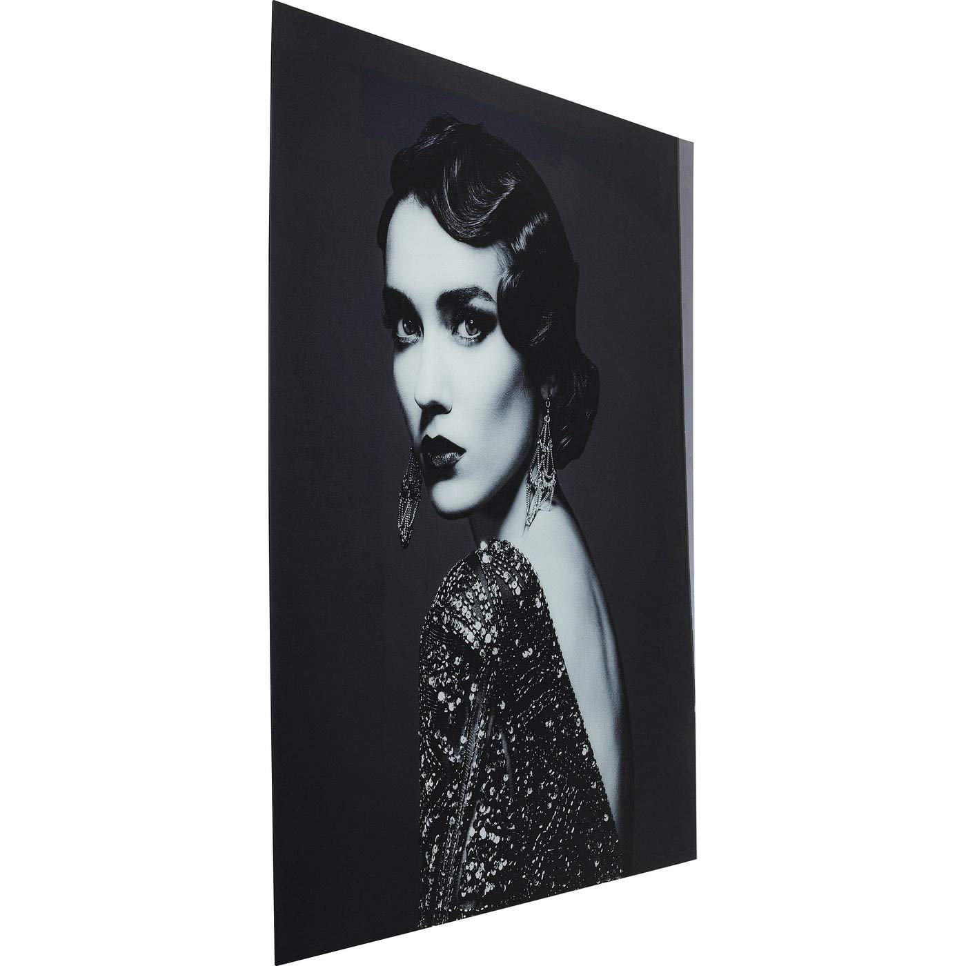 kare-design-glasbild-beauty-lady-mehrfarbig-hochformat-150x120-cm image 4