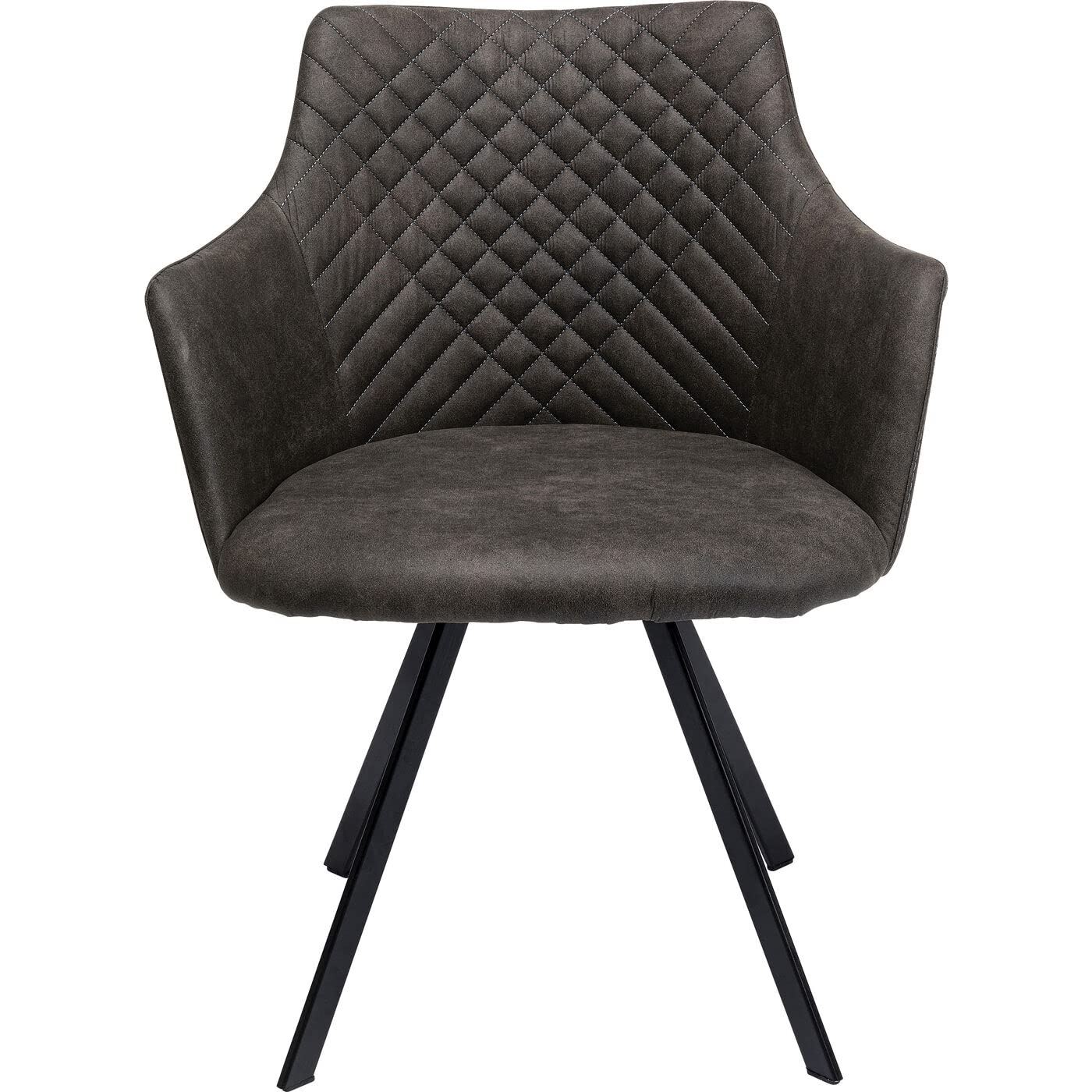 kare-design-drehstuhl-coco-anthrazit-easy-clean-84x53x60-cm image 1