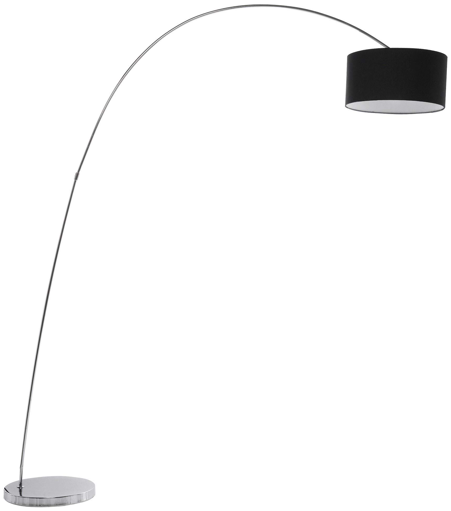 kare-design-standleuchte-gooseneck-bogenleuchte-schwarz-silber-213x160x40-cm image 4