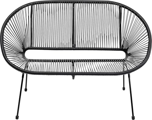 kare-design-bank-acapulco-mono-schwarz-indoor-outdoor-2-personen image 8