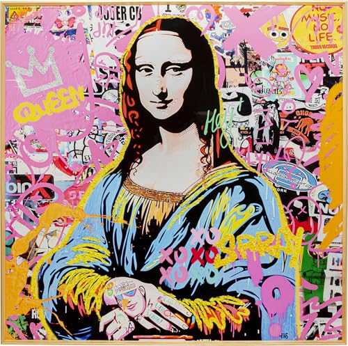 kare-design-la-viva-woman-leinwandbild-mehrfarbig-glas-100x100-cm image 7