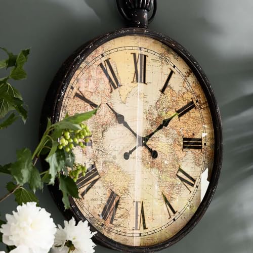 kare-design-wanduhr-european-map-vintage-xxl-96x77x8-cm-weltkarte-mit-r-mischen- image 7