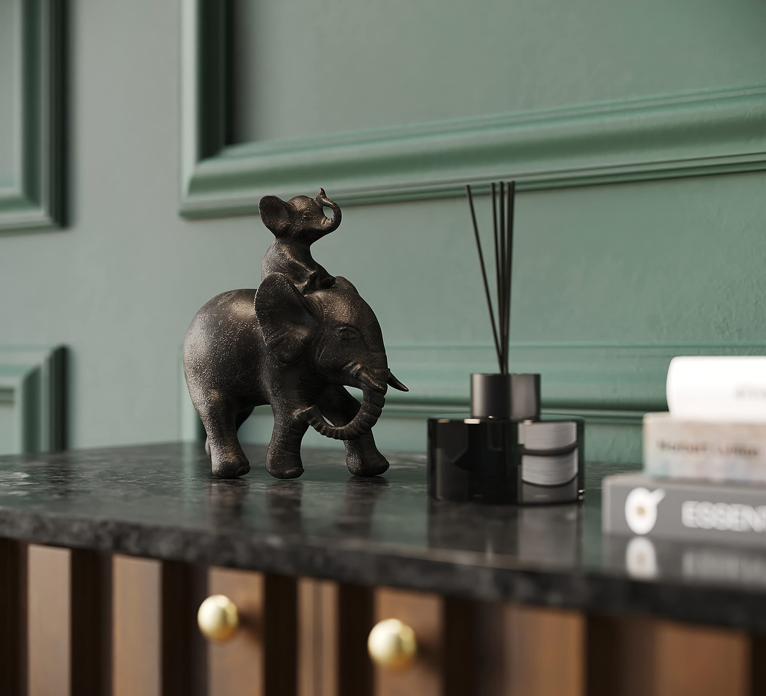 kare-design-deko-figur-dumbo-uno-braun-elefant-19-x-18-x-9-cm image 2
