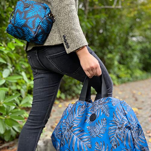 cedon-easy-shopper-bag-philodendron-black-34x28x24-cm image 4