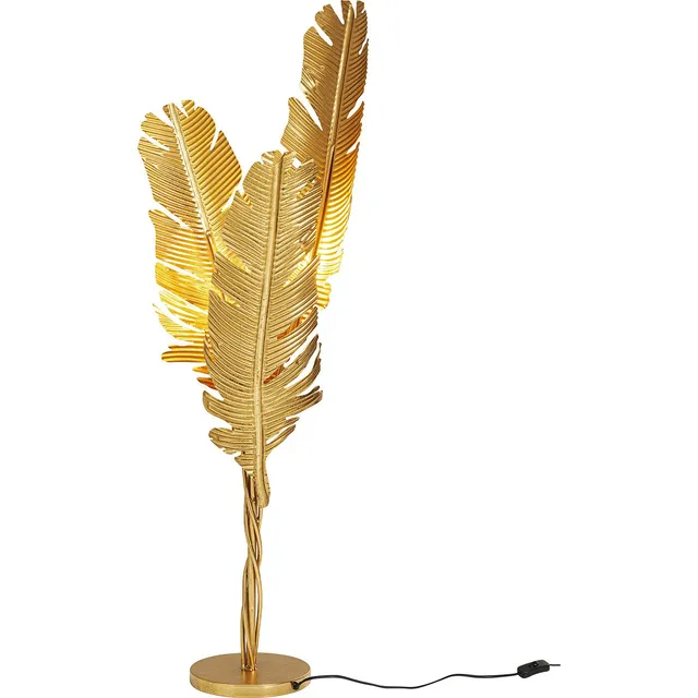 kare-design-stehleuchte-akile-123cm-gold-feder-design-stehlampe image 1