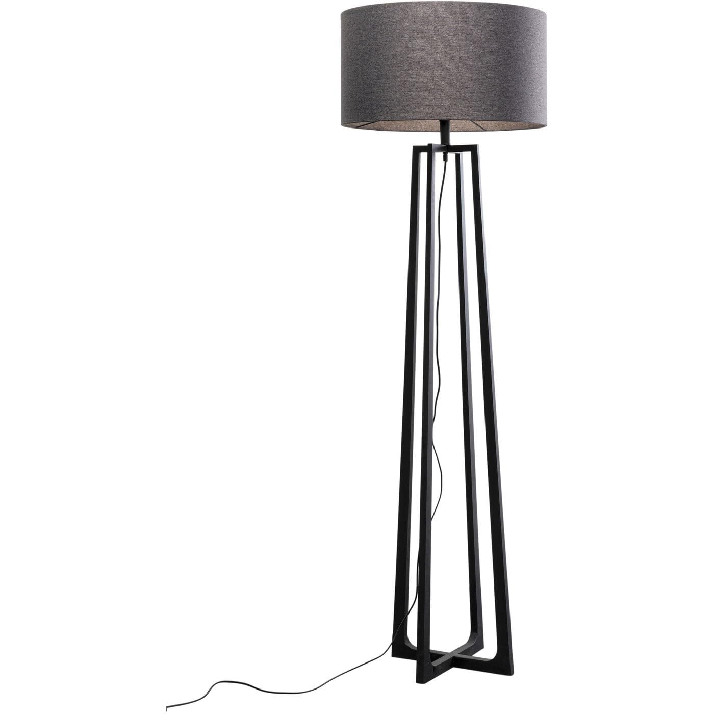 kare-design-stehlampe-timon-schwarz-stehleuchte-160x50x50-cm-stahl-seide image 1