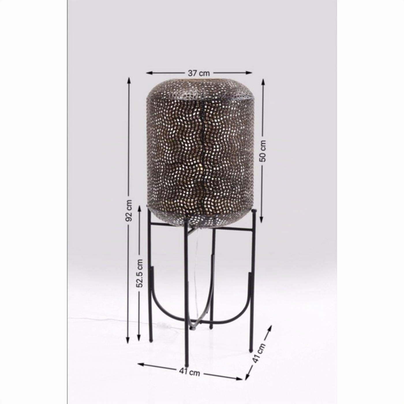kare-design-oasis-stehleuchte-schwarz-92x38x38-cm-orientalische-bodenlampe-stahl image 4