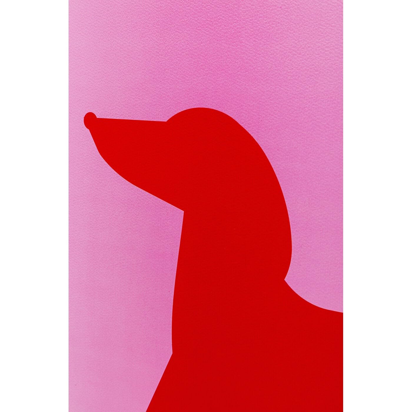 kare-design-wandbild-dog-frankie-2er-set-40x30-cm-rot-pink-gerahmt image 2
