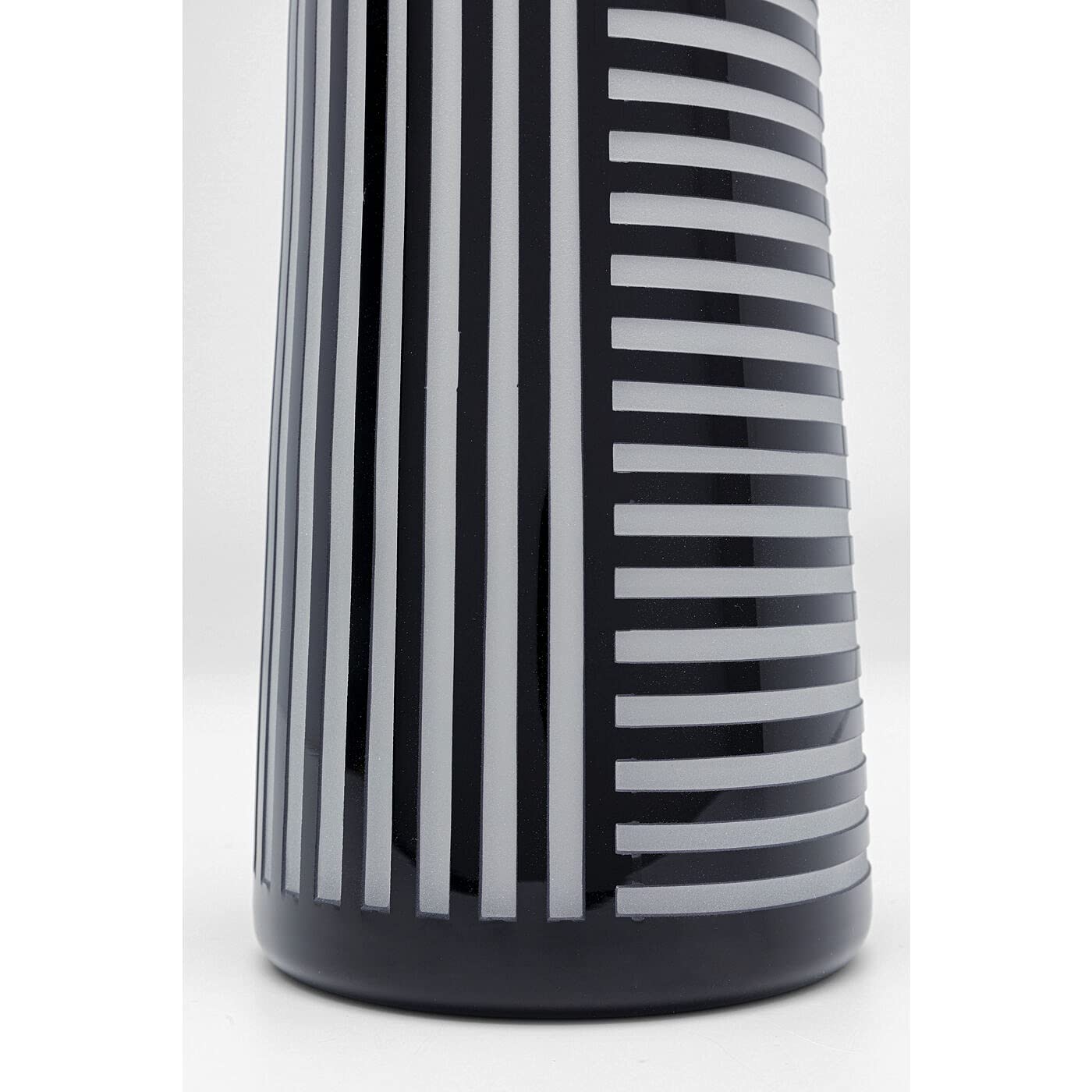 kare-design-vase-brillar-37-cm-schwarz-wei-e-blumenvase-aus-sandgestrahltem-glas image 4