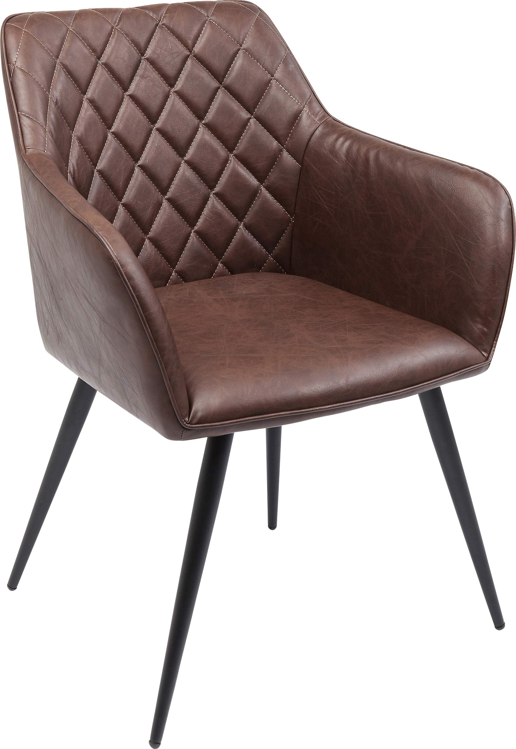 kare-design-armlehnstuhl-san-remo-braun-kunstleder-79x59x61-cm image 3