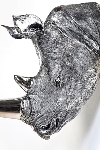 kare-design-deko-kopf-rhino-silber-wandtroph-e-53x44x19-cm image 8
