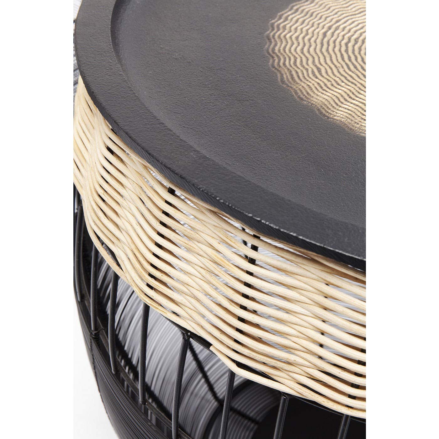 kare-design-african-drums-beistelltisch-2er-set-schwarz-braun-48x46x46-cm image 3