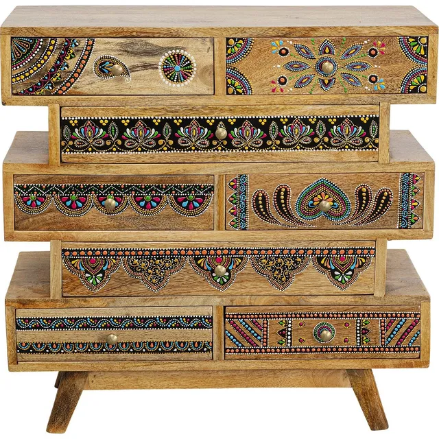 kare-design-menorca-butterfly-kommode-8-schubladen-mango-massivholz-braun-65x65x image 1