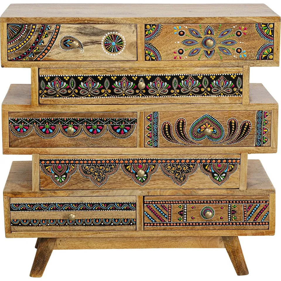 kare-design-menorca-butterfly-kommode-8-schubladen-mango-massivholz-braun-65x65x image 1