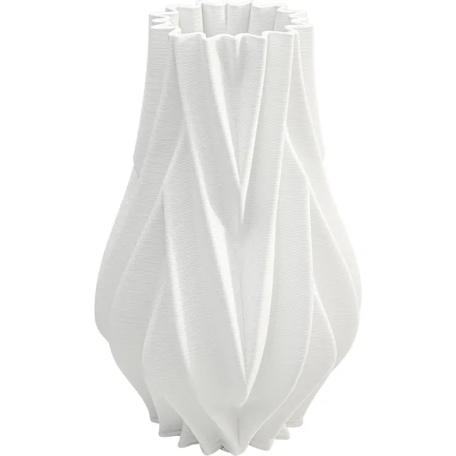 kare-design-vase-akira-wei-porzellan-34x22x22-cm-3d-optik image 1