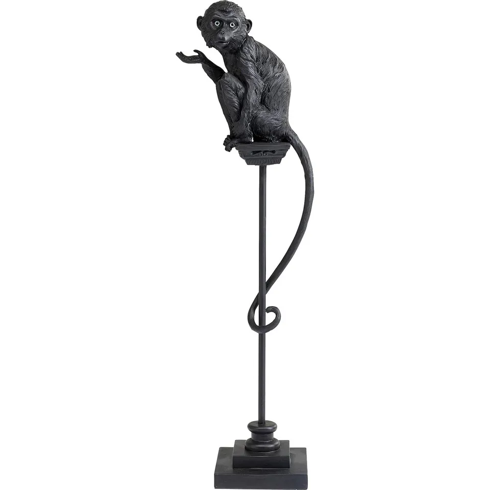 kare-design-deko-figur-circus-affe-schwarz-108-cm-handbemalt image 1