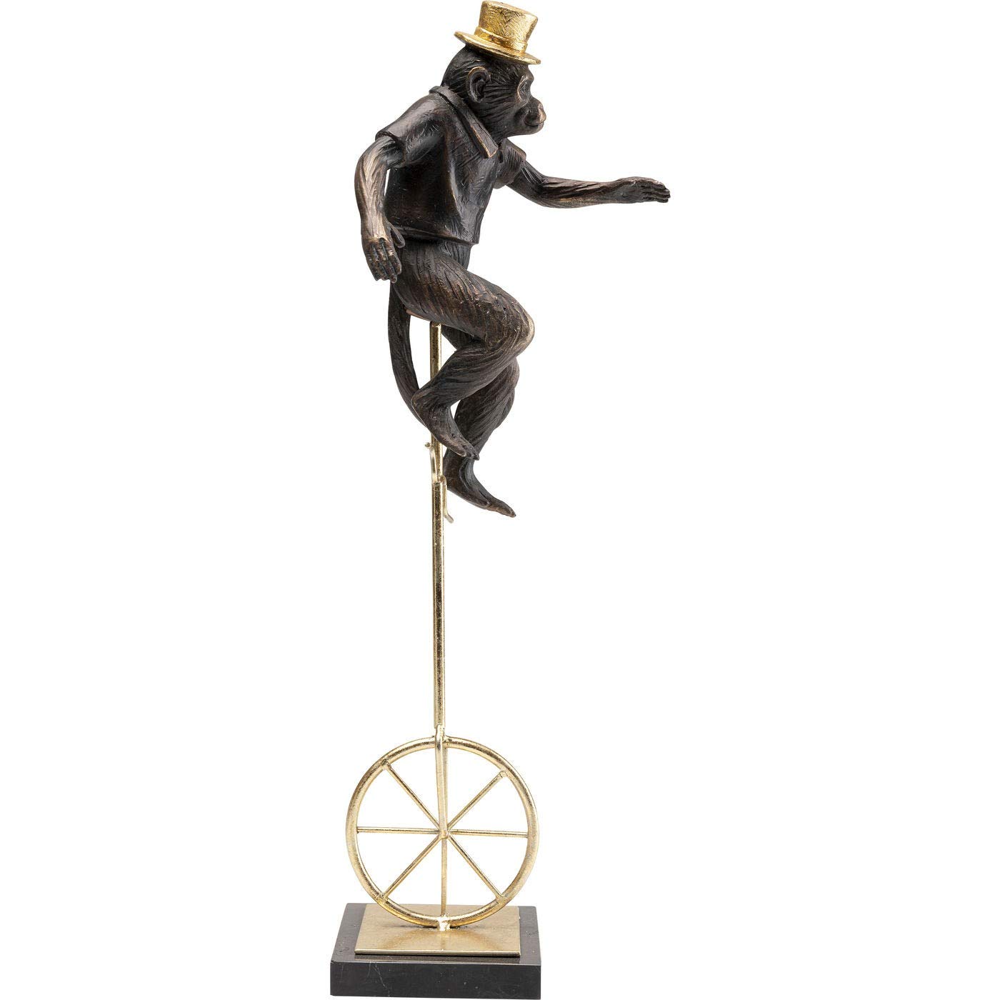 kare-design-affe-zirkus-dekofigur-auf-einrad-mit-marmorsockel image 5