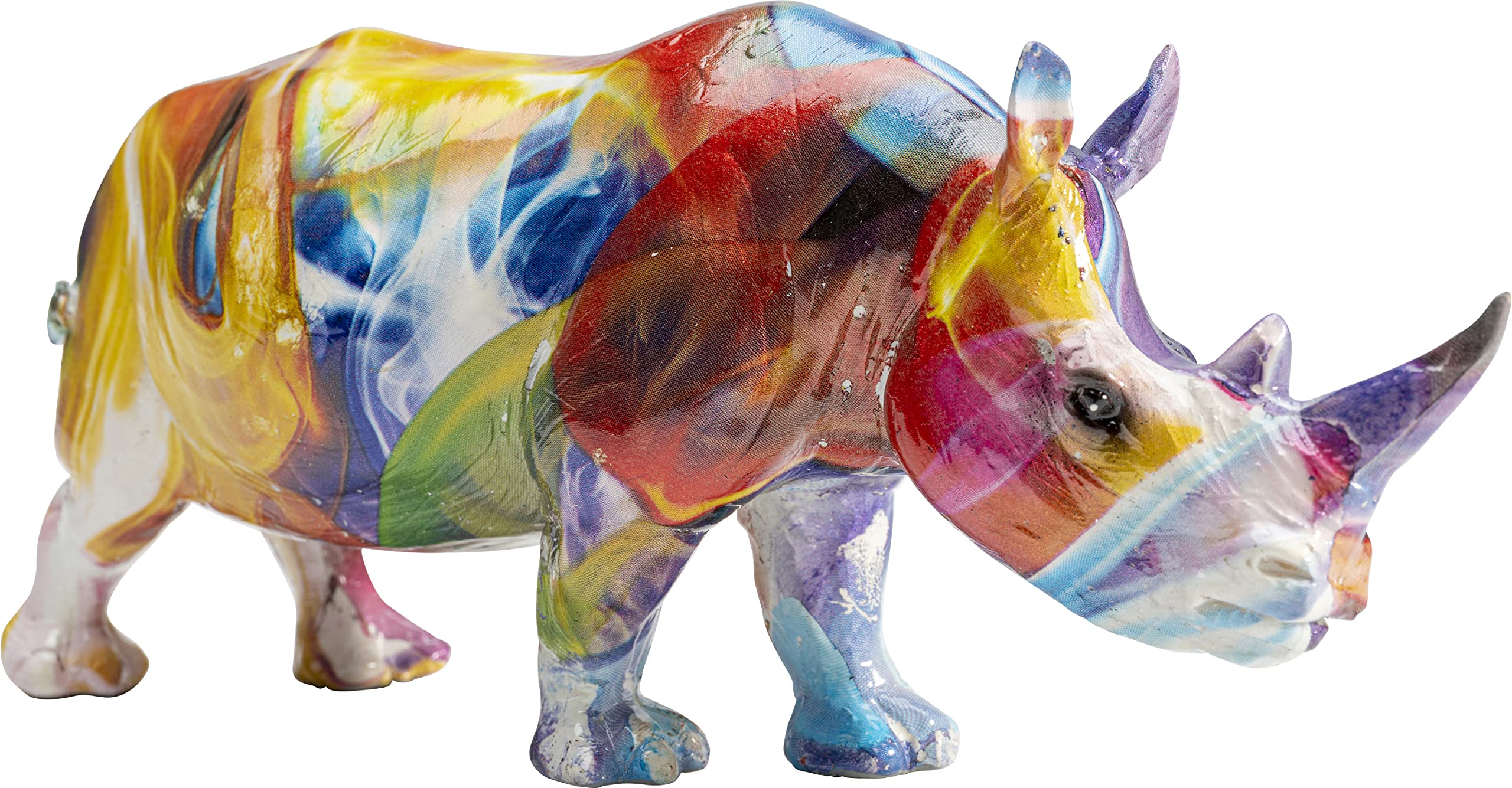kare-design-dekofigur-colored-rhino-mehrfarbig-17x8x6-cm image 3
