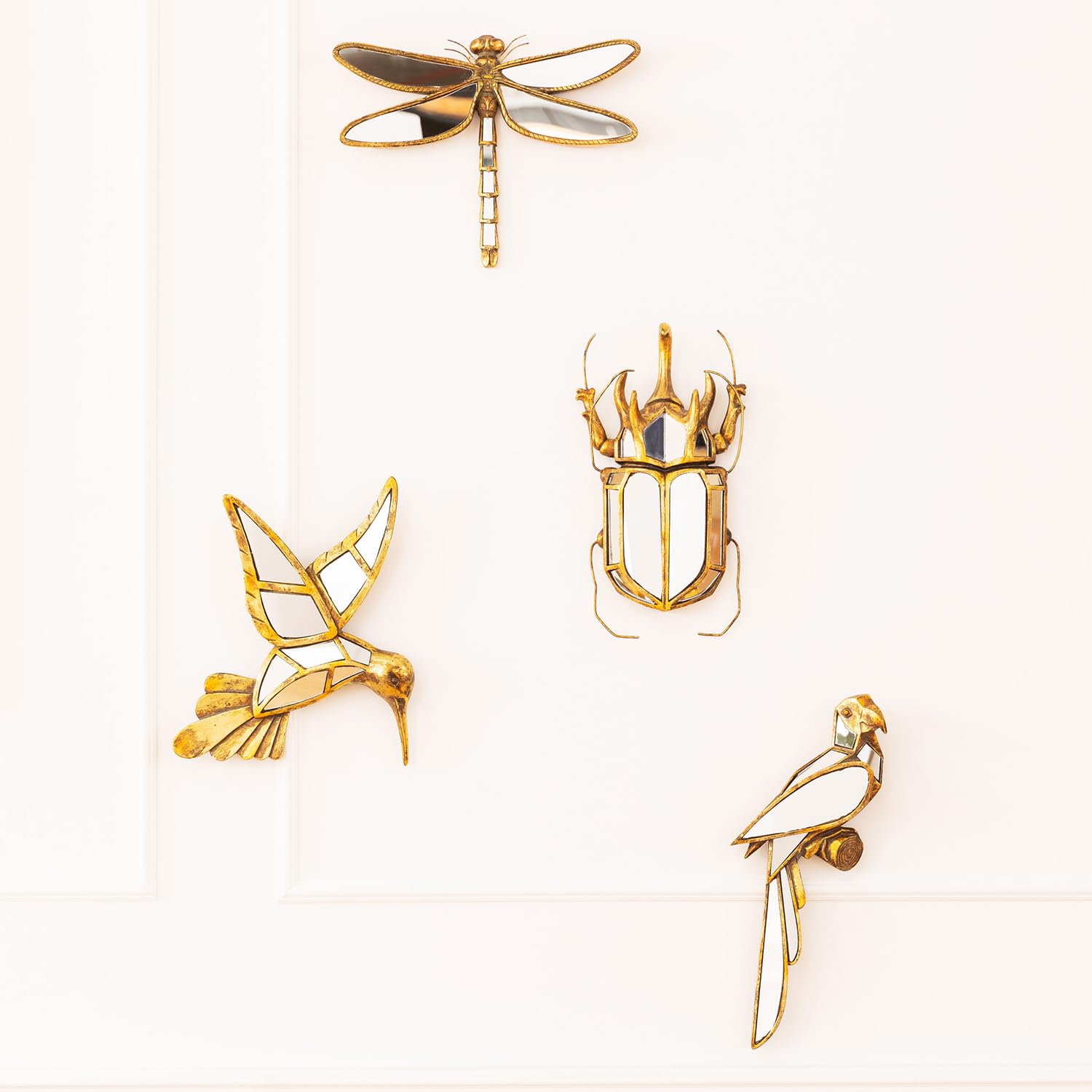 kare-design-wandobjekt-beetle-mirror-gold-37x25x6-cm-verspiegelt image 6
