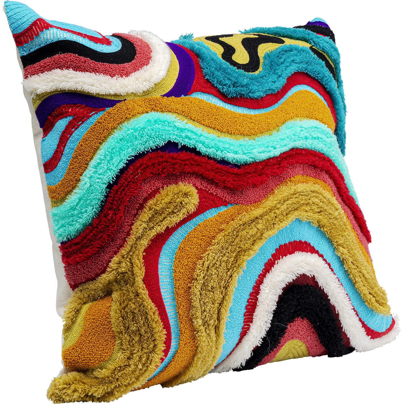 kare-design-kissen-waves-mehrfarbig-45x45-cm-pop-art-deko-sofakissen image 3