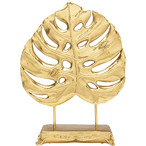 kare-design-deko-objekt-monstera-leaf-gold-36-cm-blatt-monstera-skulptur image 6