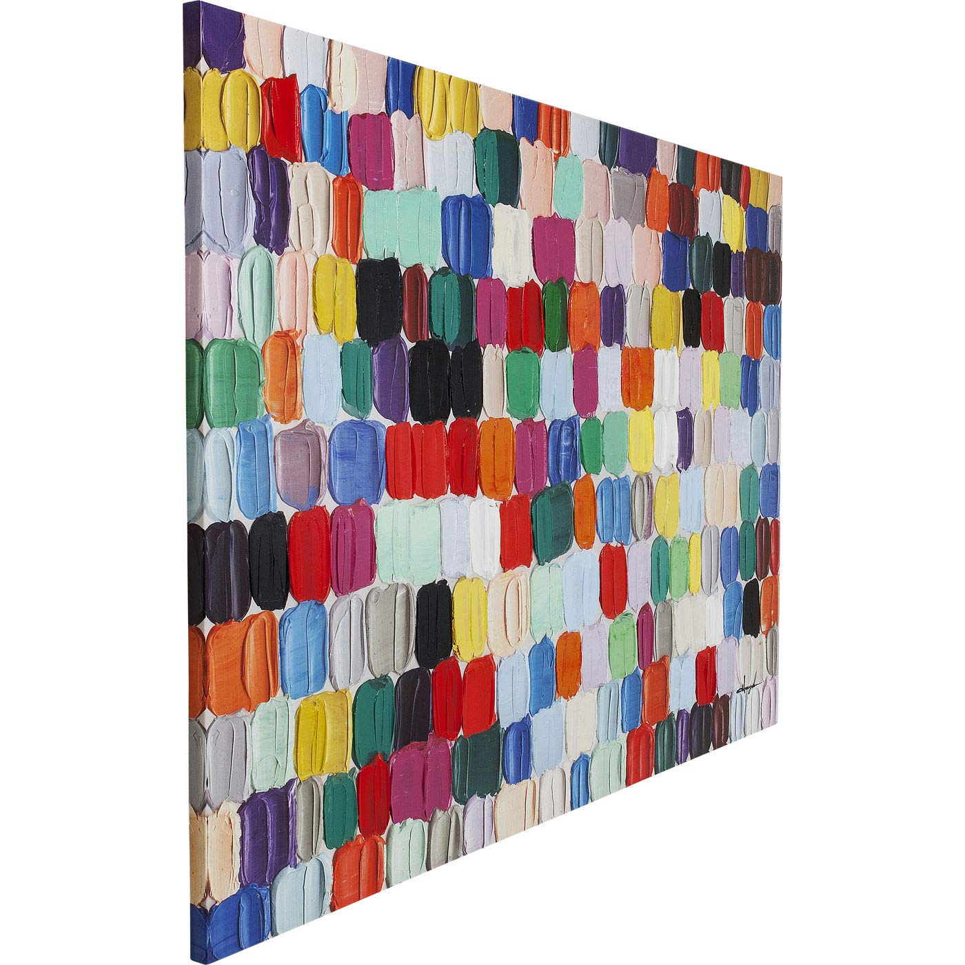 kare-design-bild-touched-colorful-dots-140x200x3-5-cm-abstraktes-leinwandbild-mi image 5