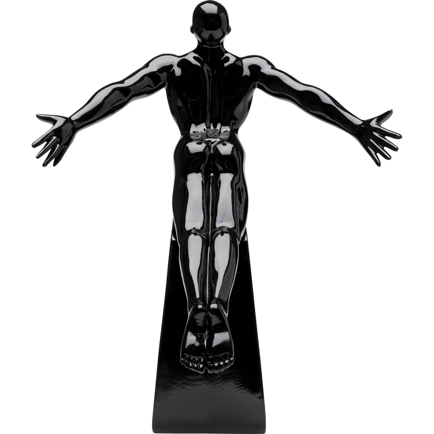 kare-design-deko-figur-jumper-schwarz-37x21x30-cm-handbemalt image 3