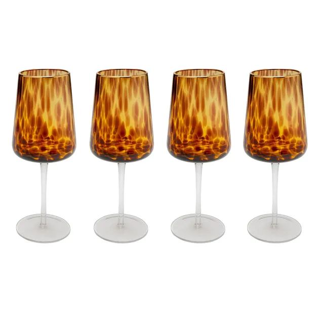 kare-design-weinglas-caramel-gl-ser-set-4-teilig-braun-509-ml-mit-goldrand image 1