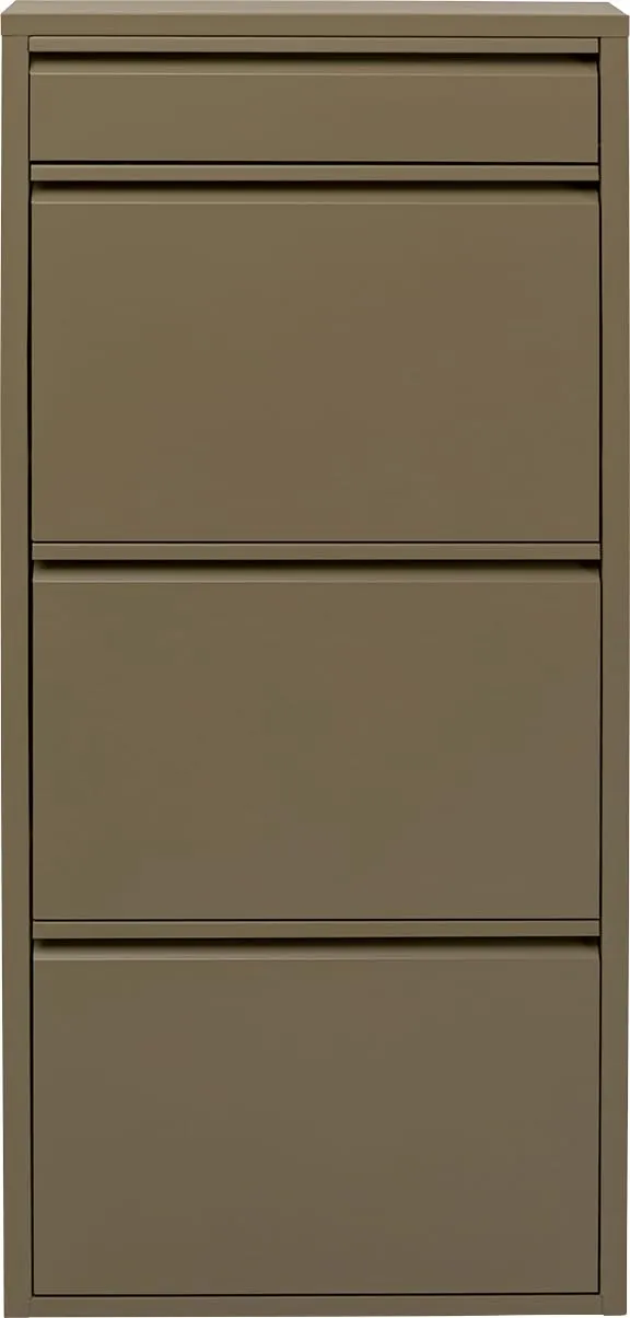 kare-design-caruso-3-1-schuhkipper-oliv-114-5-cm-hoch-stahl-15-cm-tief-wandmonta image 1