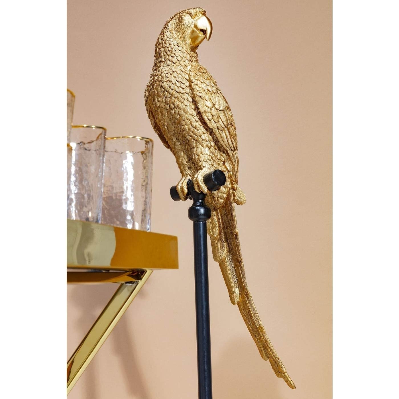 kare-design-deko-figur-papagei-gold-116-cm image 2