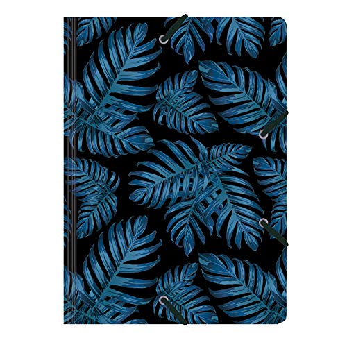cedon-sammelmappe-de-luxe-philodendron-blue-a4-mappe-f-r-b-ro-und-home-office image 3