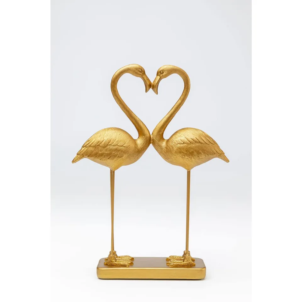 kare-design-deko-figur-flamingo-love-gold-39-cm image 1