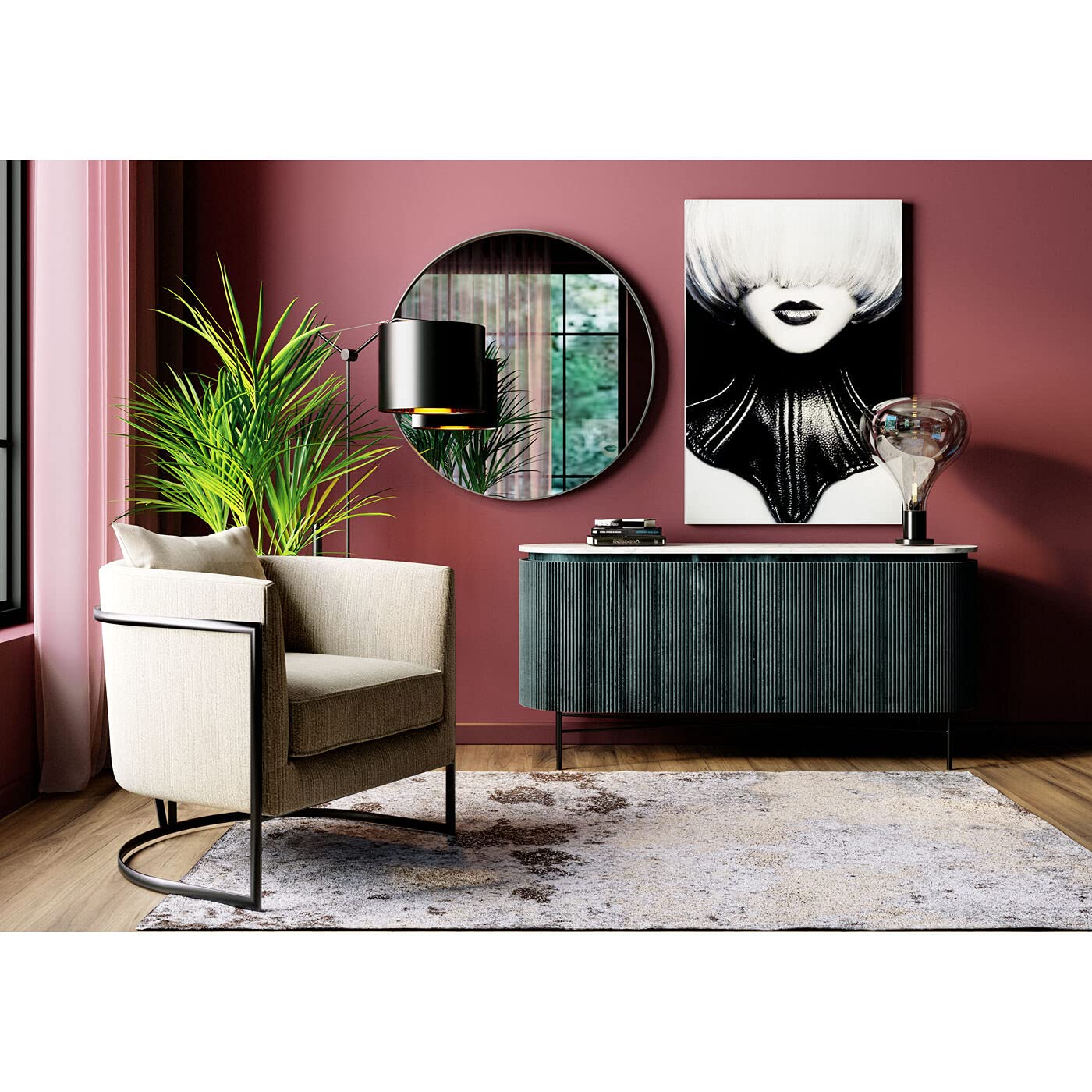 kare-design-spiegel-curvy-mo-chrom-look-rund-100-cm image 3