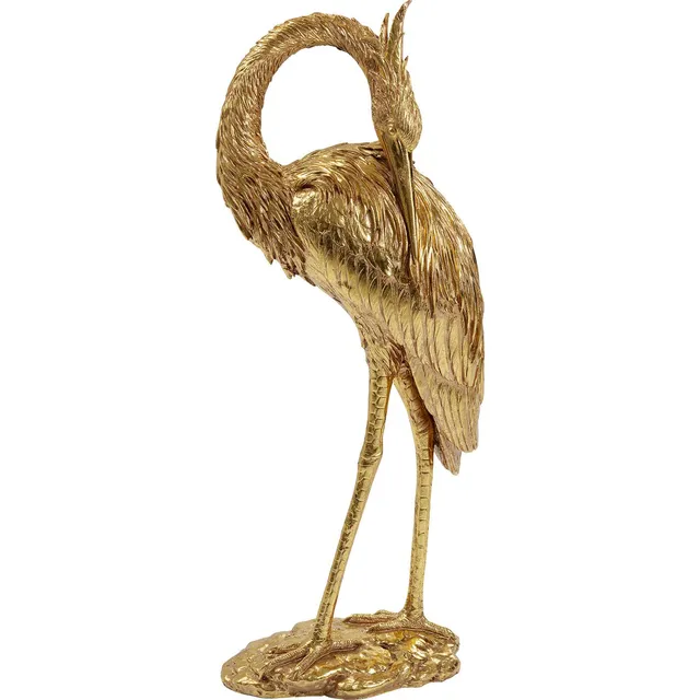 kare-design-deko-figur-crane-gold image 1