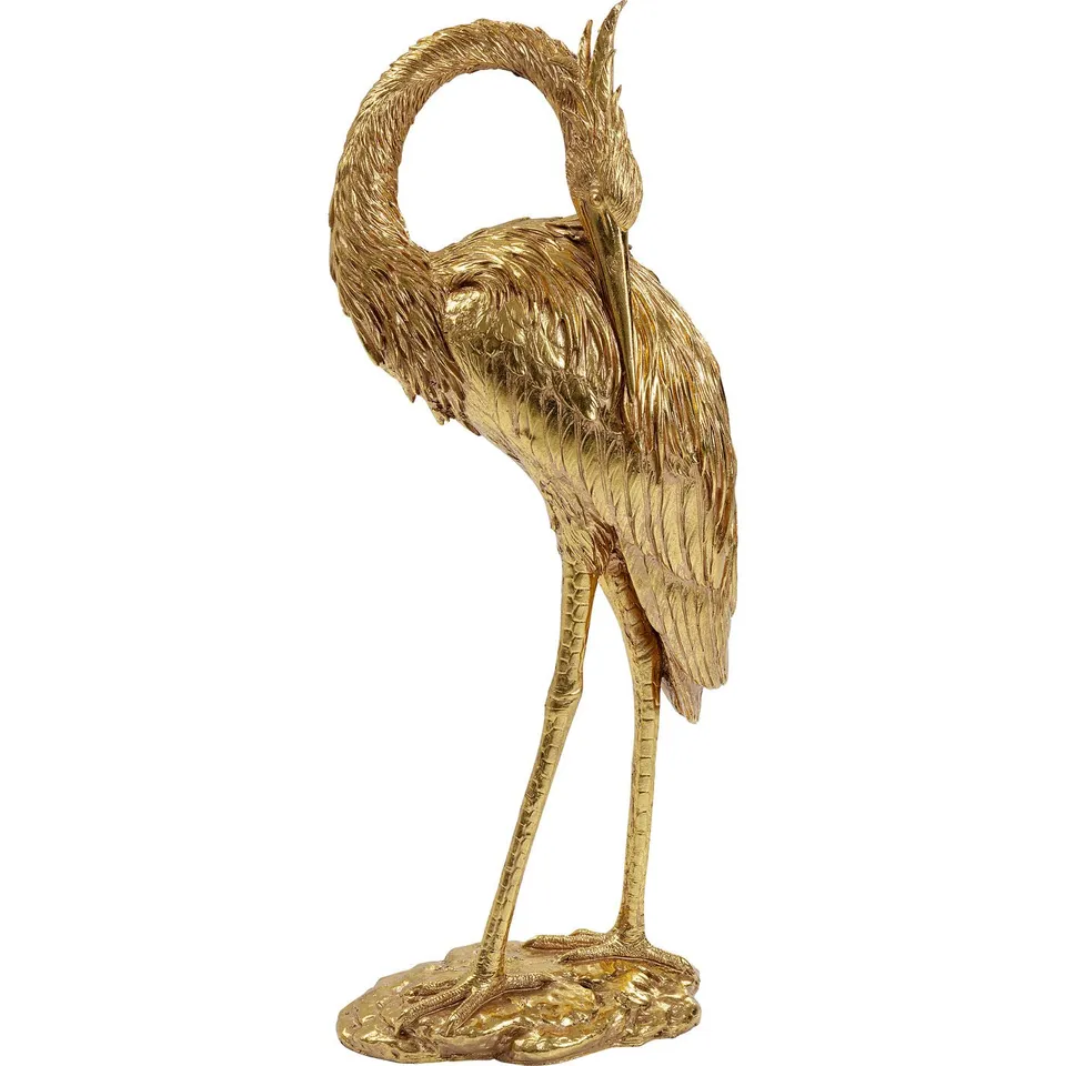 kare-design-deko-figur-crane-gold image 1