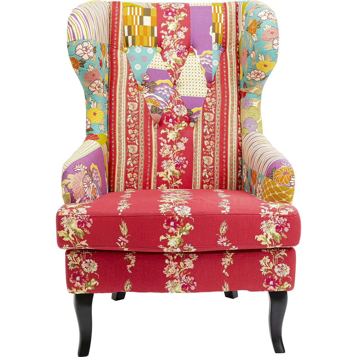 kare-design-sessel-patchwork-rot-ohrensessel-111x72x81-cm image 1