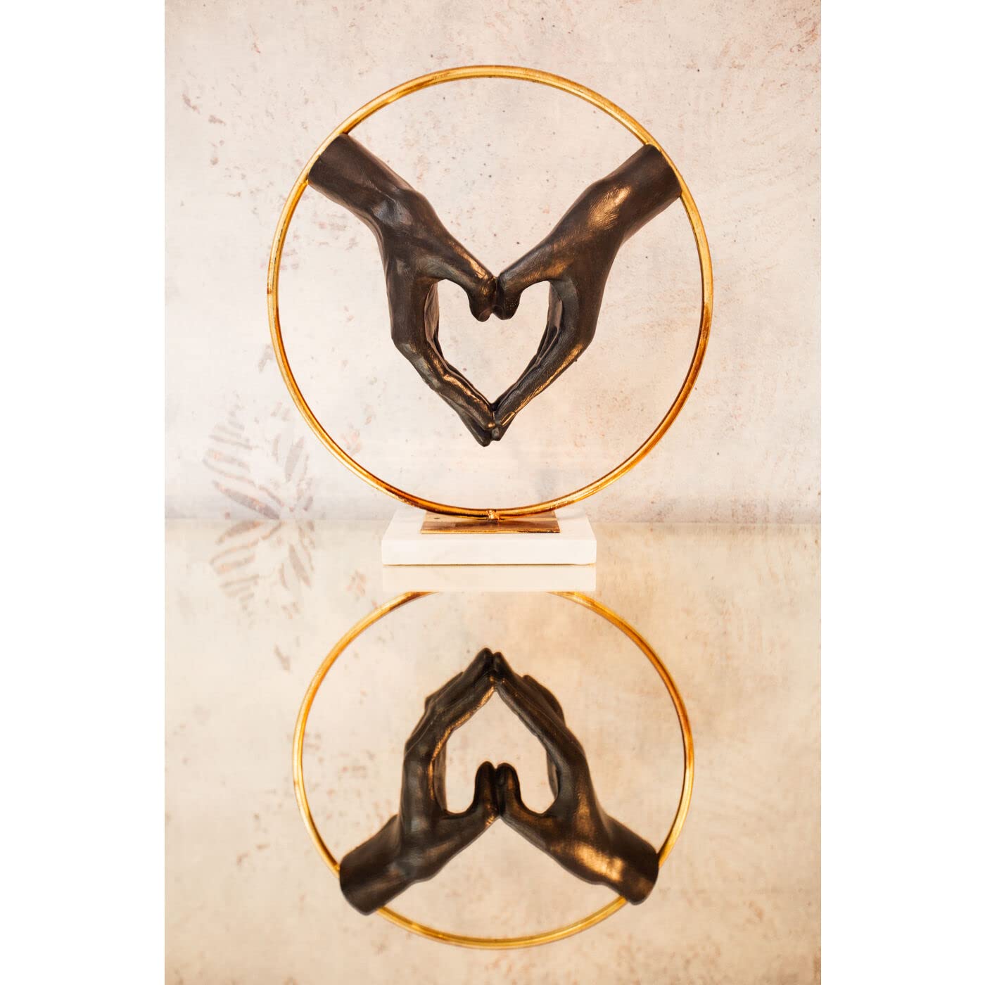 kare-design-elements-heart-hand-deko-objekt-schwarz-62x60x15-cm image 2