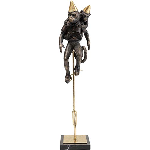 kare-design-dekofigur-affen-zirkus-paar-auf-einrad-mit-marmorsockel image 6