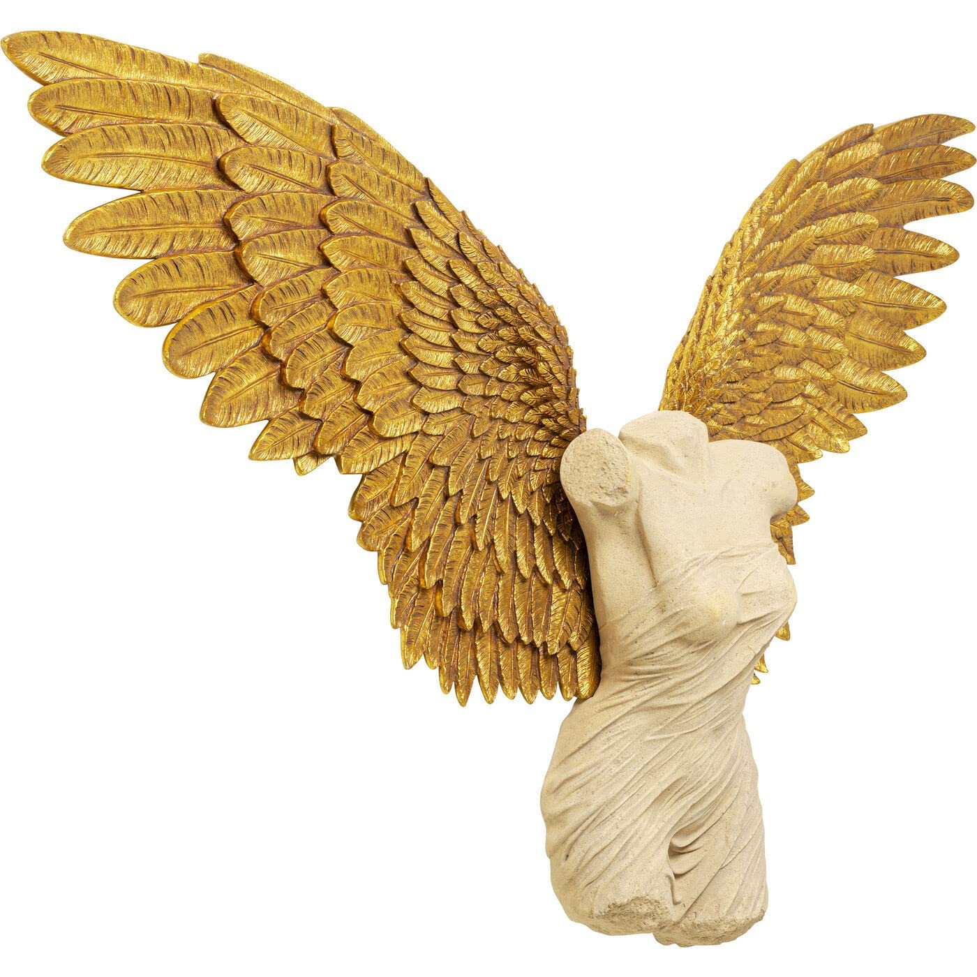 kare-design-wandschmuck-guardian-angel-female-gold-beige-140x203cm-xxl-skulptur- image 3