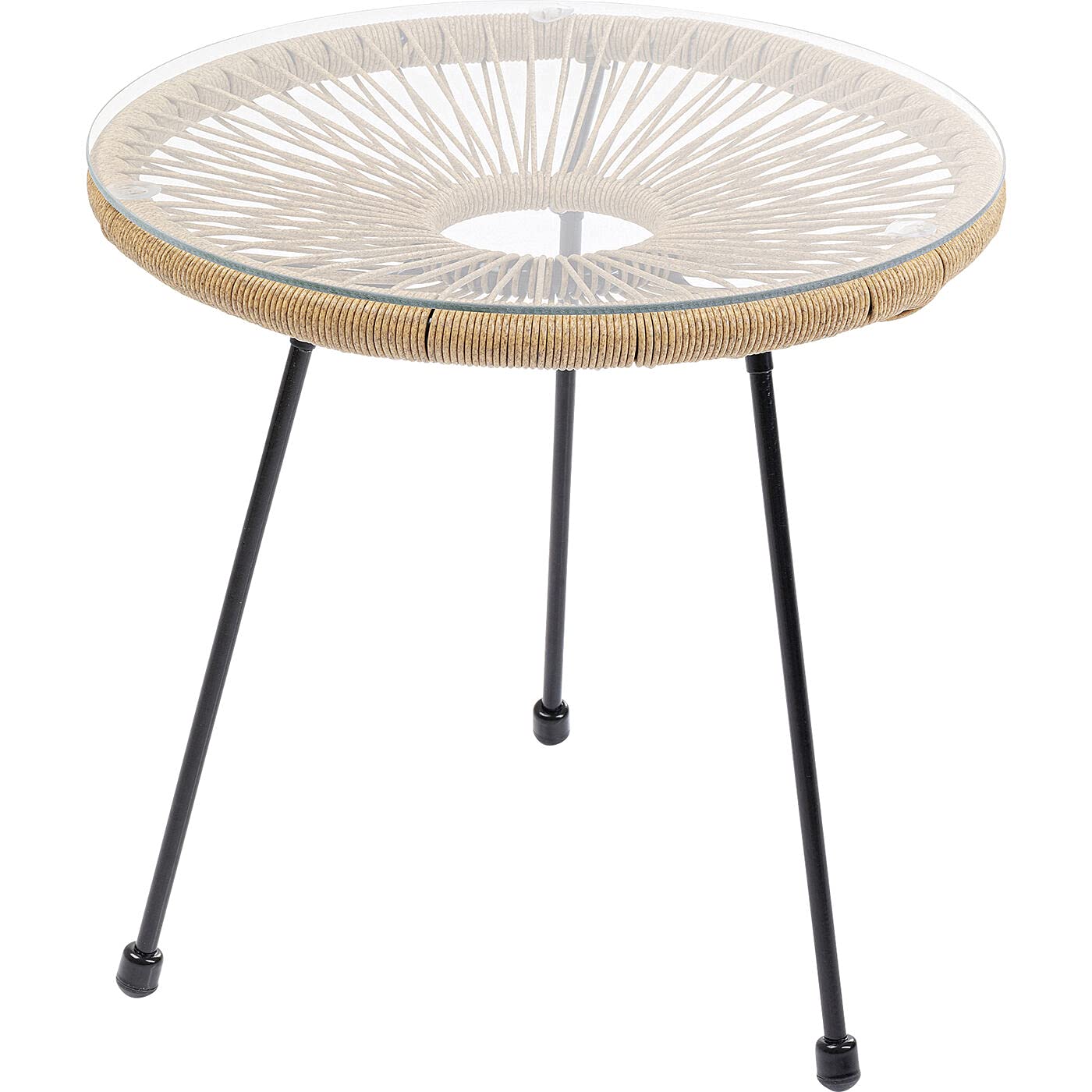 kare-design-beistelltisch-acapulco-natur-indoor-outdoor-retro image 1