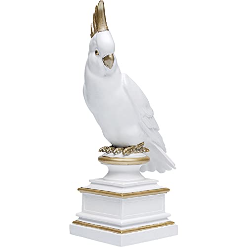 kare-design-deko-objekt-proud-parrot-papagei-37x22x15-cm-wei-gold image 7