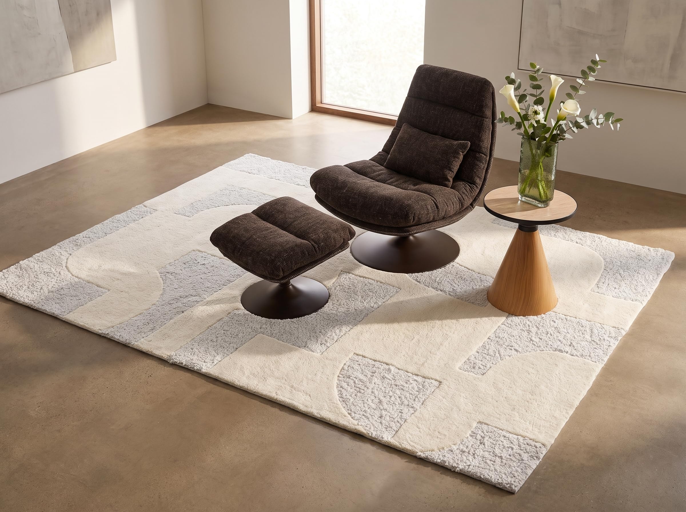 kare-design-teppich-flow-beige-240x170-cm-rechteckig-wolle image 2