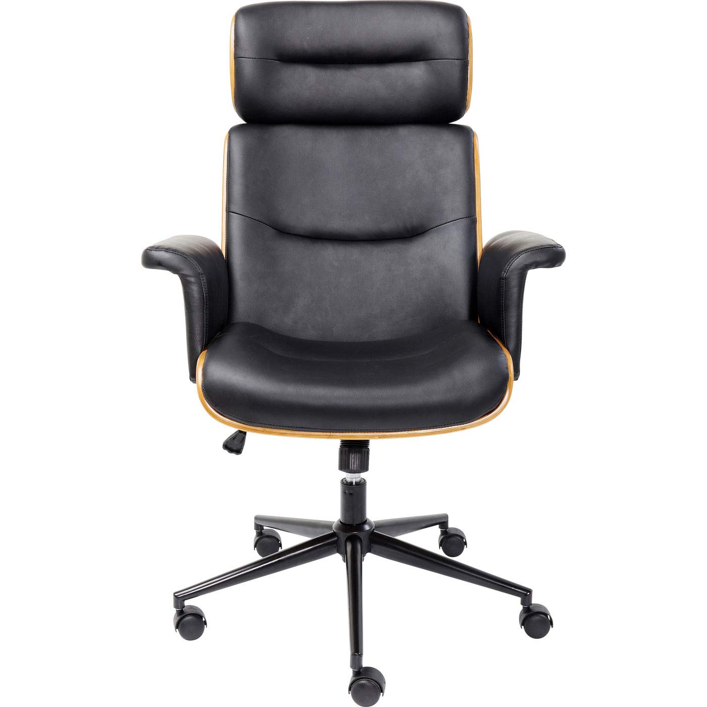 kare-design-b-rostuhl-drehstuhl-schwarz-119x73x76-cm-kunstleder-kippfunktion image 1