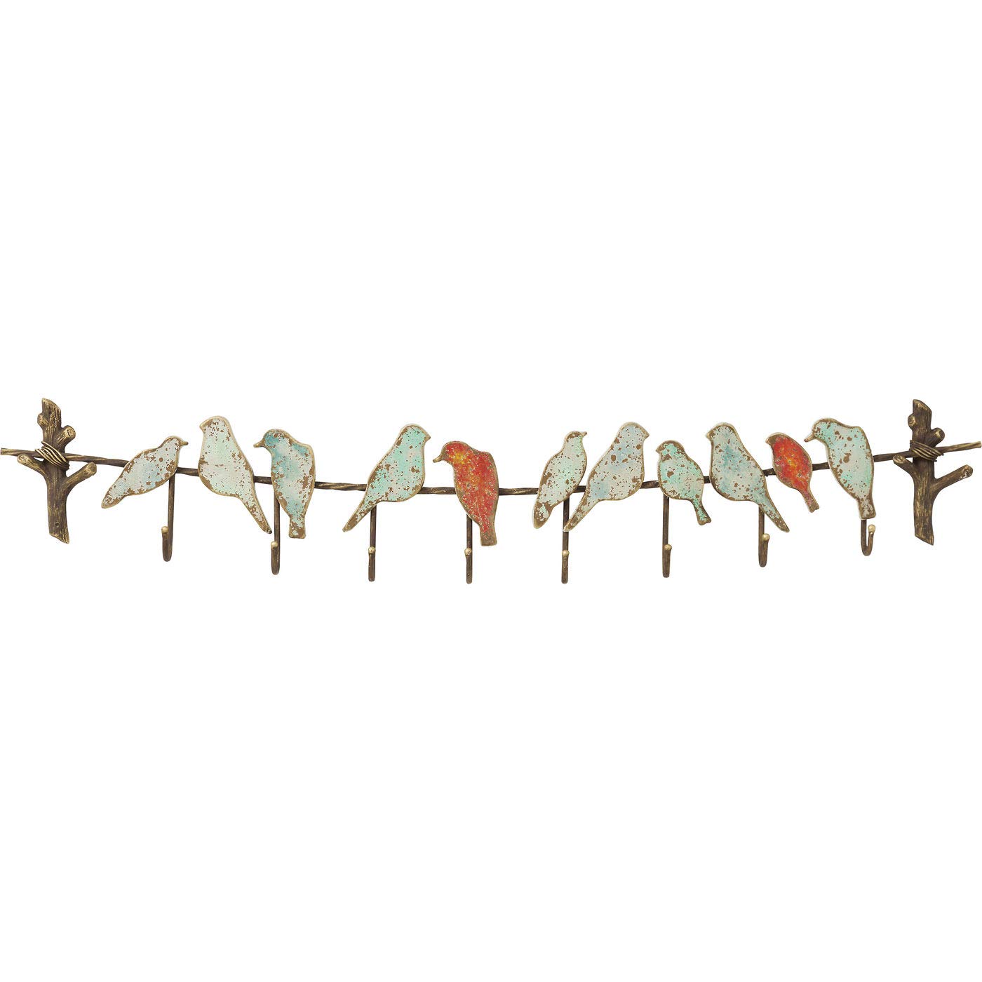 kare-design-bird-party-wandgarderobe-mit-8-haken-gr-n-rot-19x102x6-cm image 1