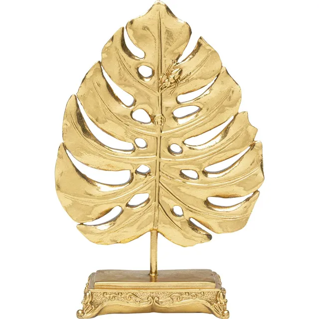 kare-design-monstera-leaf-deko-objekt-gold-26-2x18x6-7-cm image 1