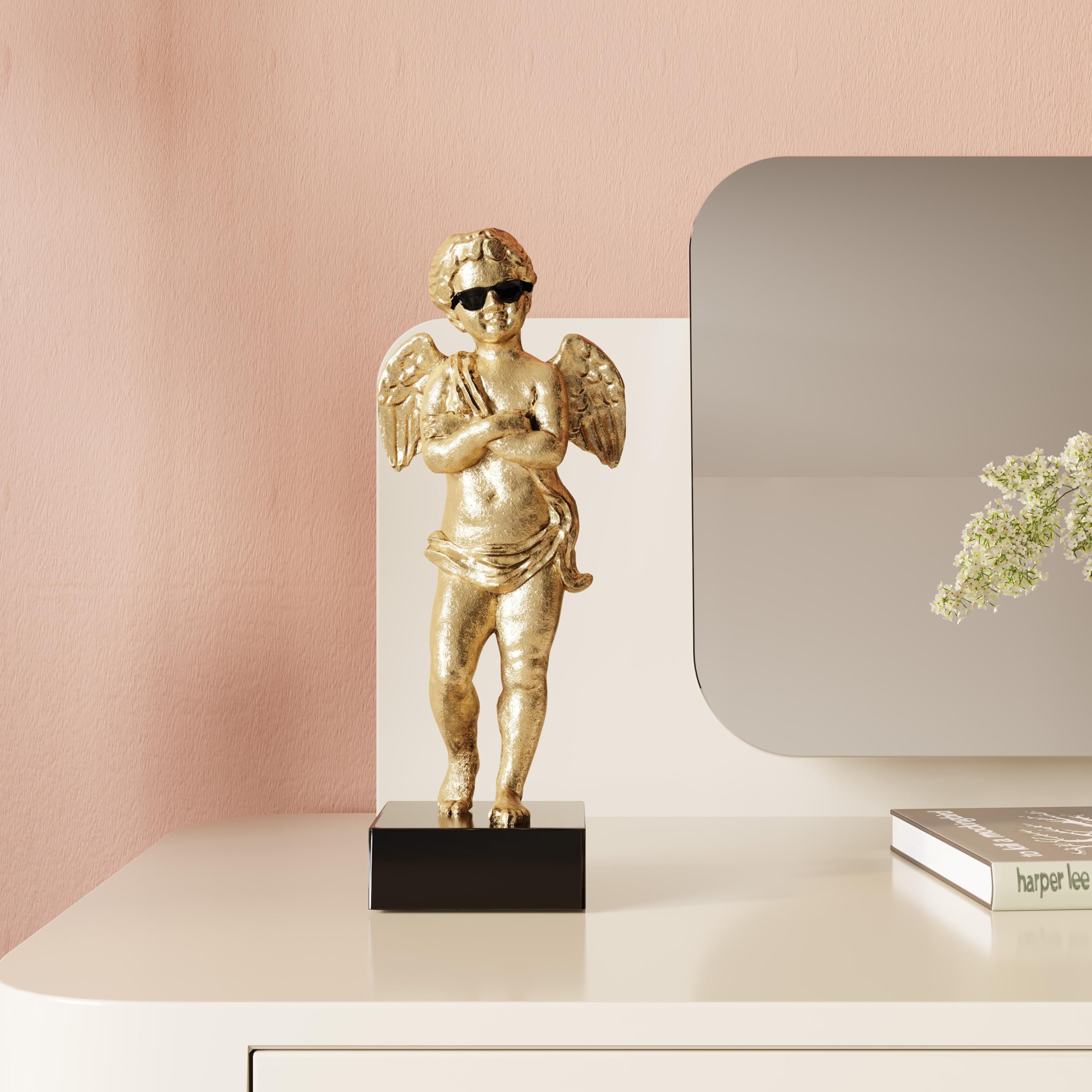 kare-design-deko-figur-cool-angel-gold-29x12x9-cm image 2
