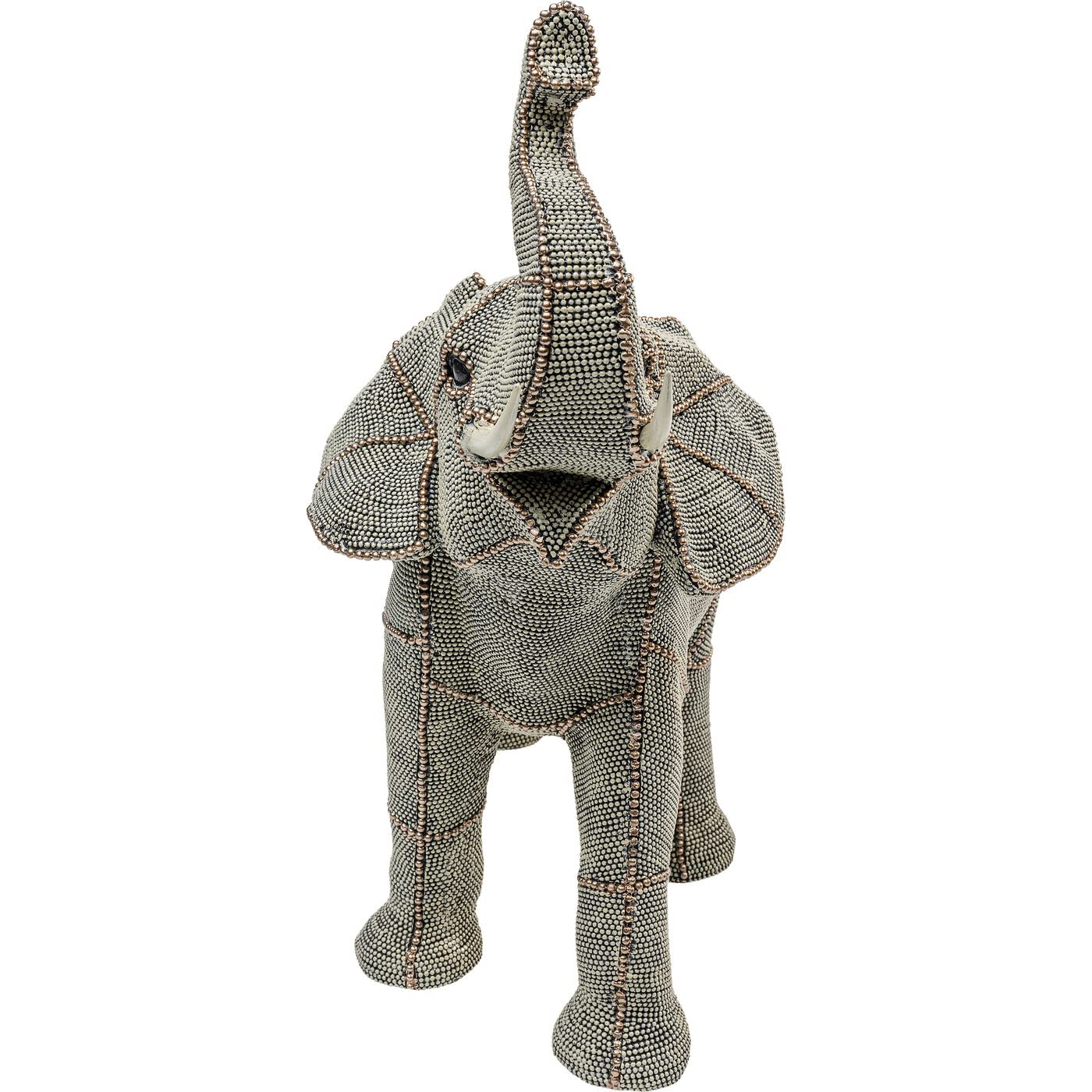 kare-design-deko-objekt-walking-elephant-pearls-37x38x17-cm-elefant-aus-kunstste image 3