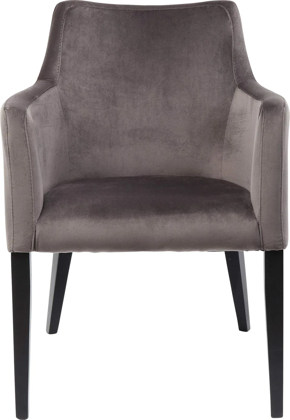 kare-design-mode-armlehnstuhl-grau-samtoptik-87x58x67cm image 1